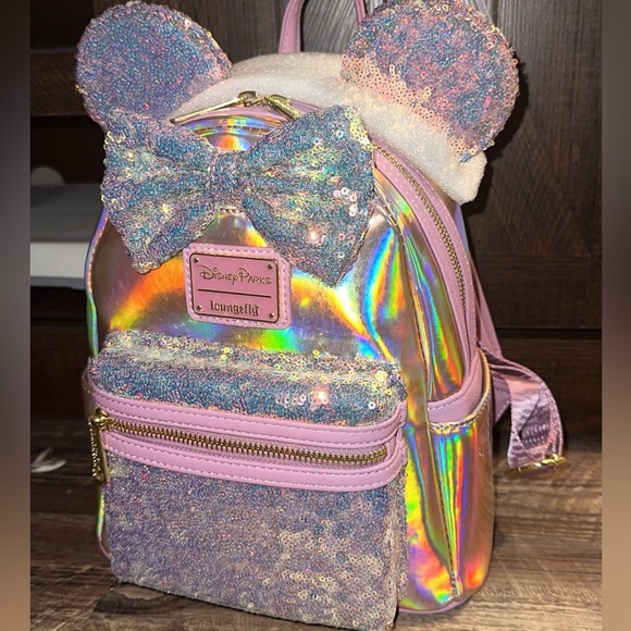 Loungefly Disney EARidescent mini backpack - Picture 4 of 5